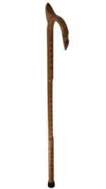 Protection/ Hickory Round 1''/Falcon Horn/ Natural/MR 010/ Walking Cane