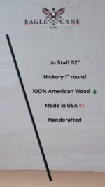 JO Staff 52"/STA JO 005/ Hickory Round 1''/ Black/Walking Staff