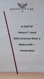 JO Staff 52"/STA JO 003/ Hickory Round 1''/Red /Walking Staff