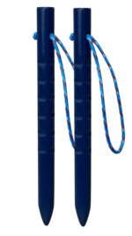 Nasty Dan Bong Stick Training -12"-13"- Hickory Round 1''- Blue Color - Pair - STI NDBP 002