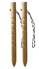 Nasty Dan Bong Stick Training 12"-13"- Hickory Round 1''- Red Color-Pair-STI NDBP 003 - Image 2