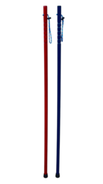 Sierra Tracker Hickory Round 1"-  Walking Staff - Training Stick - Length: 52” - Blue Color - STA ST 002 - Image 3
