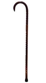 Hickory 1" Octag-Falcon Horn-Shark's Teeth-Grips-36"-Walking Cane-MO 027