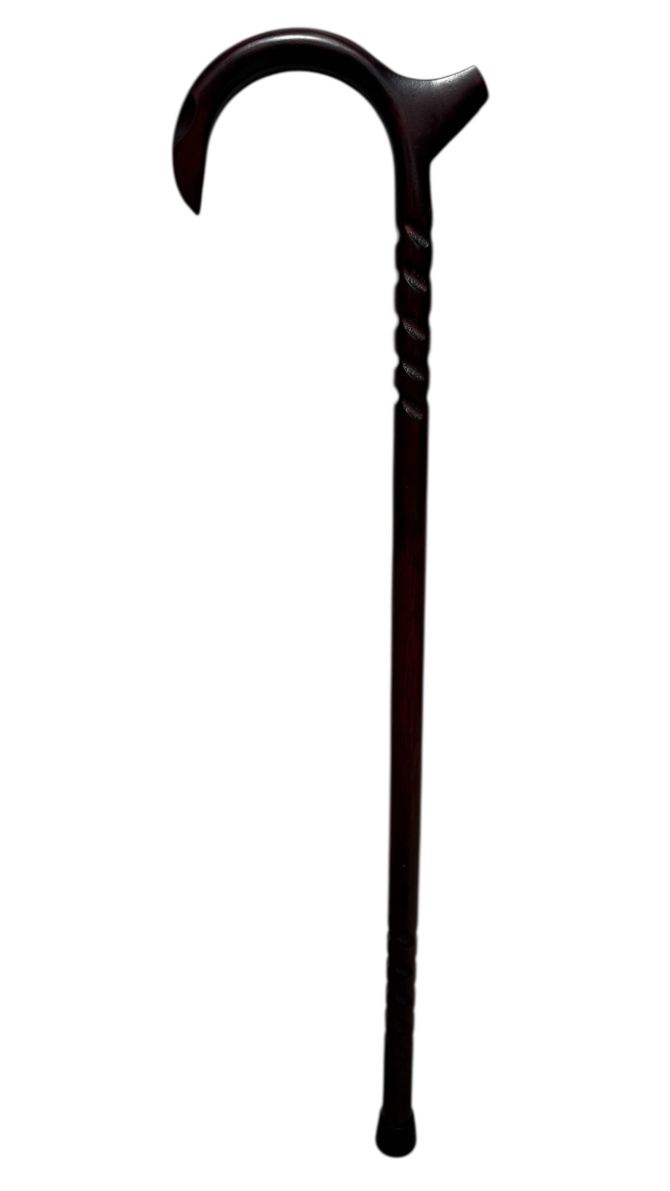 MOD005 Hickory 1" Round / Bird's Horn / Palm Rest / Crimson / 34" / MO 028 - Image 1