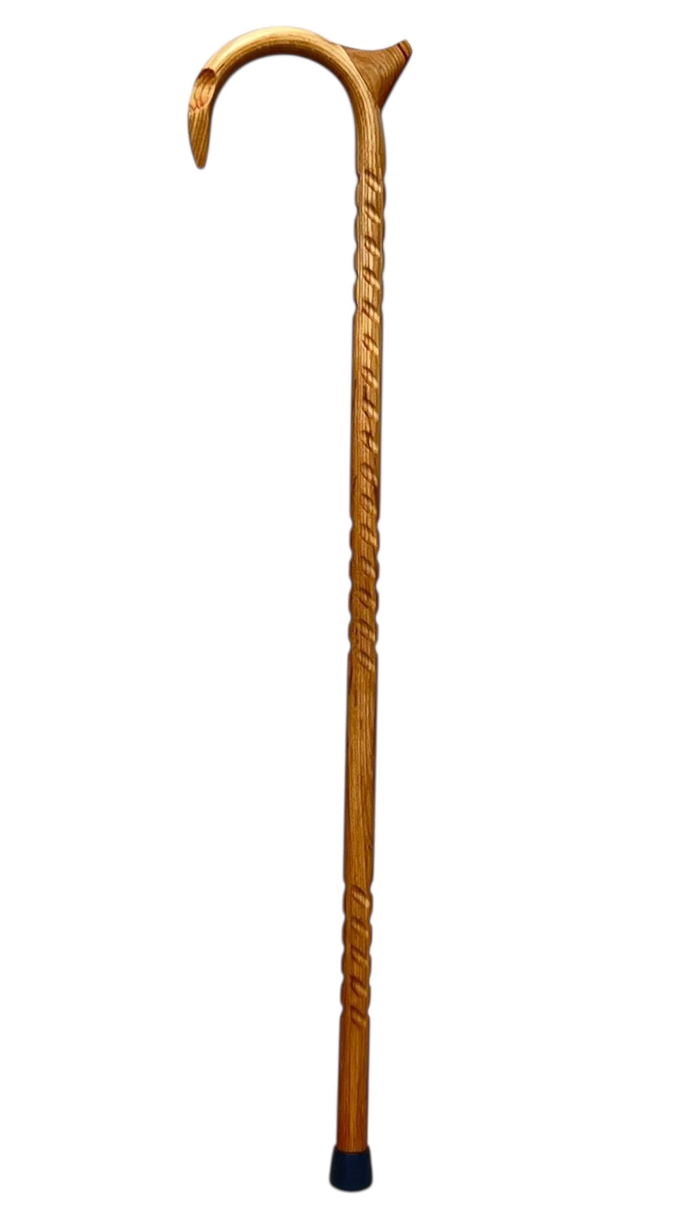 MOD011 HICKORY 1" Round /MO034/ Falcon Horn / Grips /Palm Rest/ 37,5''/Natural/ Walking Cane - Image 1
