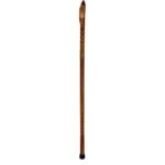 Hickory 1''Round/Falcon Horn/Wings Palm Rest/ Grips/Shark's Teeth/ Natural/38''/MR 017/ Walking Cane - Image 7