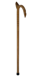 HICKORY Octag 1''/Eagle Horn/ Wings Palm Rest/Rumble/Natural/MR 018/Walking Cane
