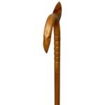 HICKORY Octag 1''/Eagle Horn/ Wings Palm Rest/Rumble/Natural/ 36''/MR 018/Walking Cane - Image 3