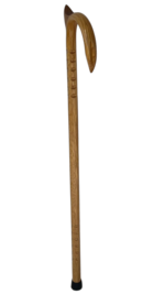 HICKORY 1'' Round/Staff Horn/Claws Palm Rest/Grips/Natural/MR 019/Walking Cane