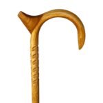 HICKORY 1'' Round/Staff Horn/Claws Palm Rest/Grips/Natural/ 36''/MR 019/Walking Cane