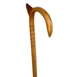 HICKORY 1'' Round/Staff Horn/Claws Palm Rest/Grips/Natural/ 36''/MR 019/Walking Cane - Image 2