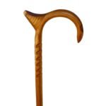 HICKORY 1'' Round/ Eagle Horn/Diamond Palm Rest/Grips/ Rumble/Natural/ 36''/MR 020/Walking Cane