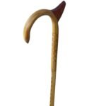 HICKORY 1'' Octag/King Horn/Wings Palm Rest/Grips/Shark's Teeth/Natural/36''/MR 022/Walking Cane - Image 3
