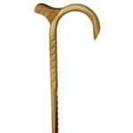 HICKORY Octag 1''/Mister Horn/Phenom Palm Rest/Grips/Rumble/Shark's Teeth/Natural/36''/MR 023/Walking Cane