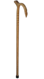 HICKORY 1''Octag/ Eagle Horn/Phenom Palm Rest/Grips/ Rumble/Natural/MR 024/Walking Cane