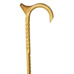 HICKORY Octag 1''/Mister Horn/Grips/Diamond Palm Rest/Shark's Teeth/Natural/36''/MR 027/Walking Cane