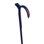 HICKORY Octag 1''/King Horn/ Phenom Palm Rest/Grips/Shark's Teeth/ Dark Brown/36''/MR 029/Walking Cane - Image 2