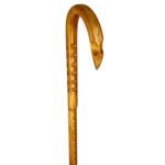 Hickory 1''Round/Falcon Horn/Grips/Shark's Teeth/Natural/36''/MR 037/Walking Cane - Image 2