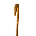 Hickory 1''Round/Falcon Horn/Grips/Shark's Teeth/Natural/36''/MR 037/Walking Cane - Image 3