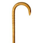 HICKORY 1'' Octag /Falcon Horn/ Grips/Rumble/ Natural/38''/MR 038/Walking Staff