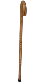 OAK 1'' Round/Mister Horn/Grips/Natural/MR 043/Walking Cane